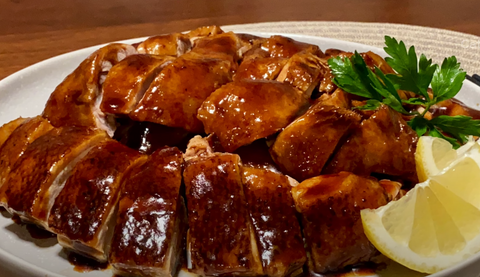 Duck with sour plums